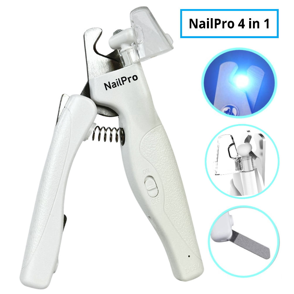 NailPro 4 in 1 LED-kynsileikkuri