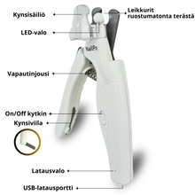 Lataa kuva Galleria-katseluun, NailPro 4 in 1 LED-kynsileikkuri