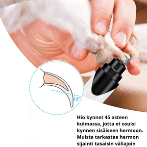Petwant N8 USB-ladattava koirien kynsitrimmeri